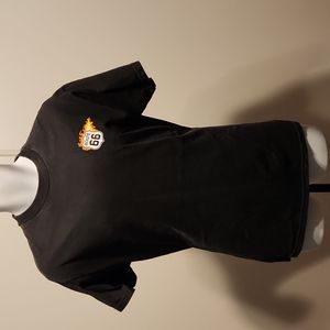 Route 66  woodie station wagon art black m tshirt